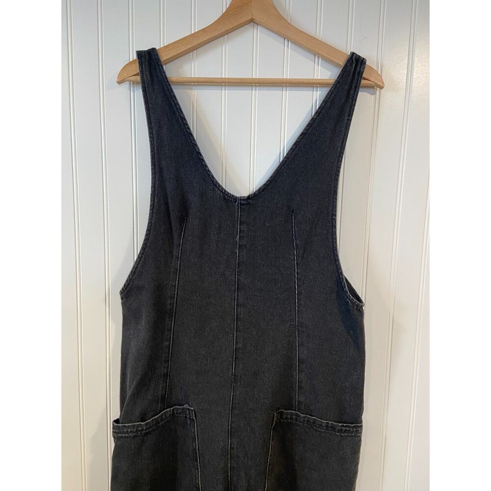 High Roller Jumpsuit Women's Small Black Denim, Travel, Boho, Casual - Picture 3 of 5